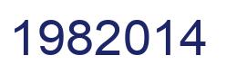 Number 1982014 blue image