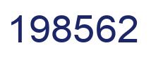 Number 198562 blue image