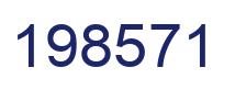 Number 198571 blue image