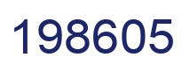 Number 198605 blue image