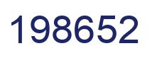 Number 198652 blue image