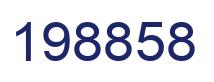 Number 198858 blue image