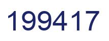 Número 199417 imagen azul