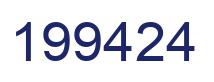 Número 199424 imagen azul
