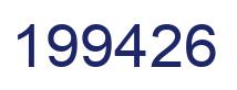 Number 199426 blue image