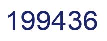 Number 199436 blue image