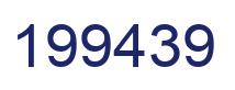 Number 199439 blue image