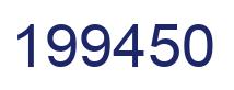 Number 199450 blue image