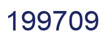 Number 199709 blue image