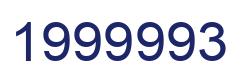 Number 1999993 blue image