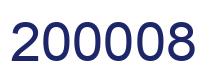 Number 200008 blue image