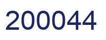 Number 200044 blue image