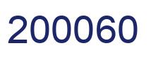 Number 200060 blue image