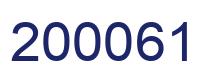 Number 200061 blue image