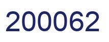 Number 200062 blue image