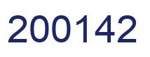 Number 200142 blue image