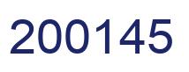 Number 200145 blue image