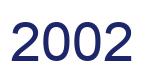 Número 2002 imagen azul