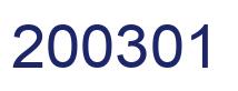 Número 200301 imagen azul
