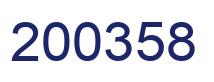 Number 200358 blue image