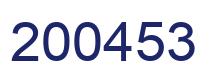 Number 200453 blue image