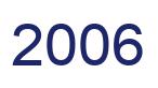 Número 2006 imagen azul