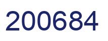 Número 200684 imagen azul