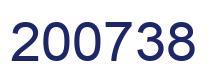 Number 200738 blue image