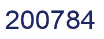 Número 200784 imagen azul