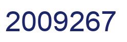 Número 2009267 imagen azul