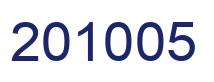 Number 201005 blue image