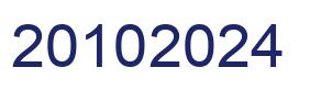 Number 20102024 blue image