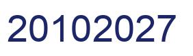 Number 20102027 blue image