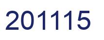 Number 201115 blue image
