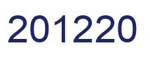 Number 201220 blue image