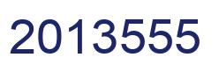 Number 2013555 blue image