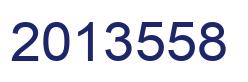 Number 2013558 blue image