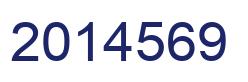 Number 2014569 blue image