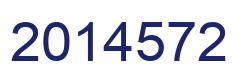 Number 2014572 blue image