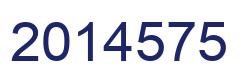 Number 2014575 blue image