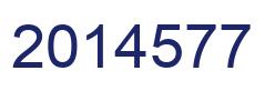 Number 2014577 blue image
