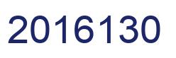 Number 2016130 blue image