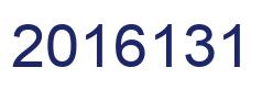 Number 2016131 blue image