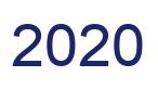Zahl 2020 blau bild