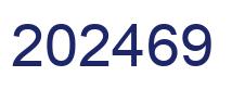 Number 202469 blue image