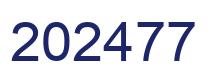 Number 202477 blue image