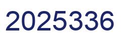 Number 2025336 blue image