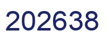 Number 202638 blue image