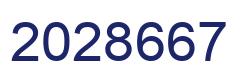 Number 2028667 blue image