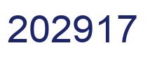 Number 202917 blue image